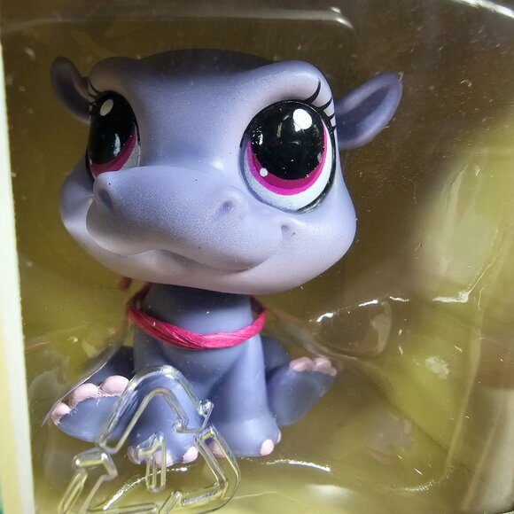 Hasbro Littlest Pet Shop Pawza Pool Style Set #3835 Harriet Grand Hippo NEW LPS - Picture 3 of 8